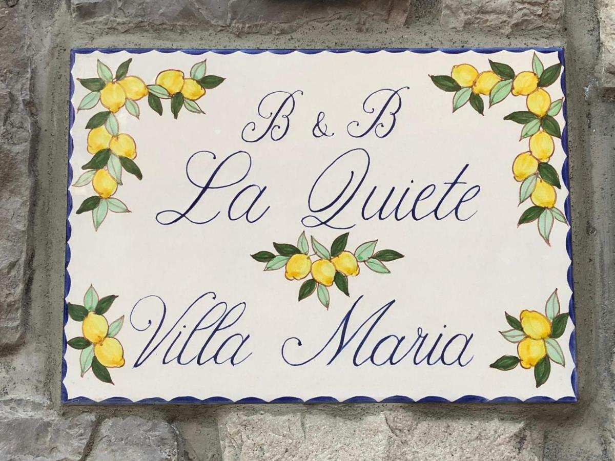 B&B La Quiete Massa Lubrense Bagian luar foto